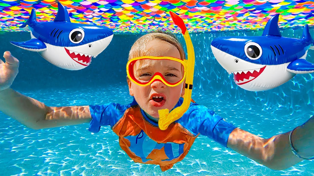 Summer Adventures in Swimming Pool for kids