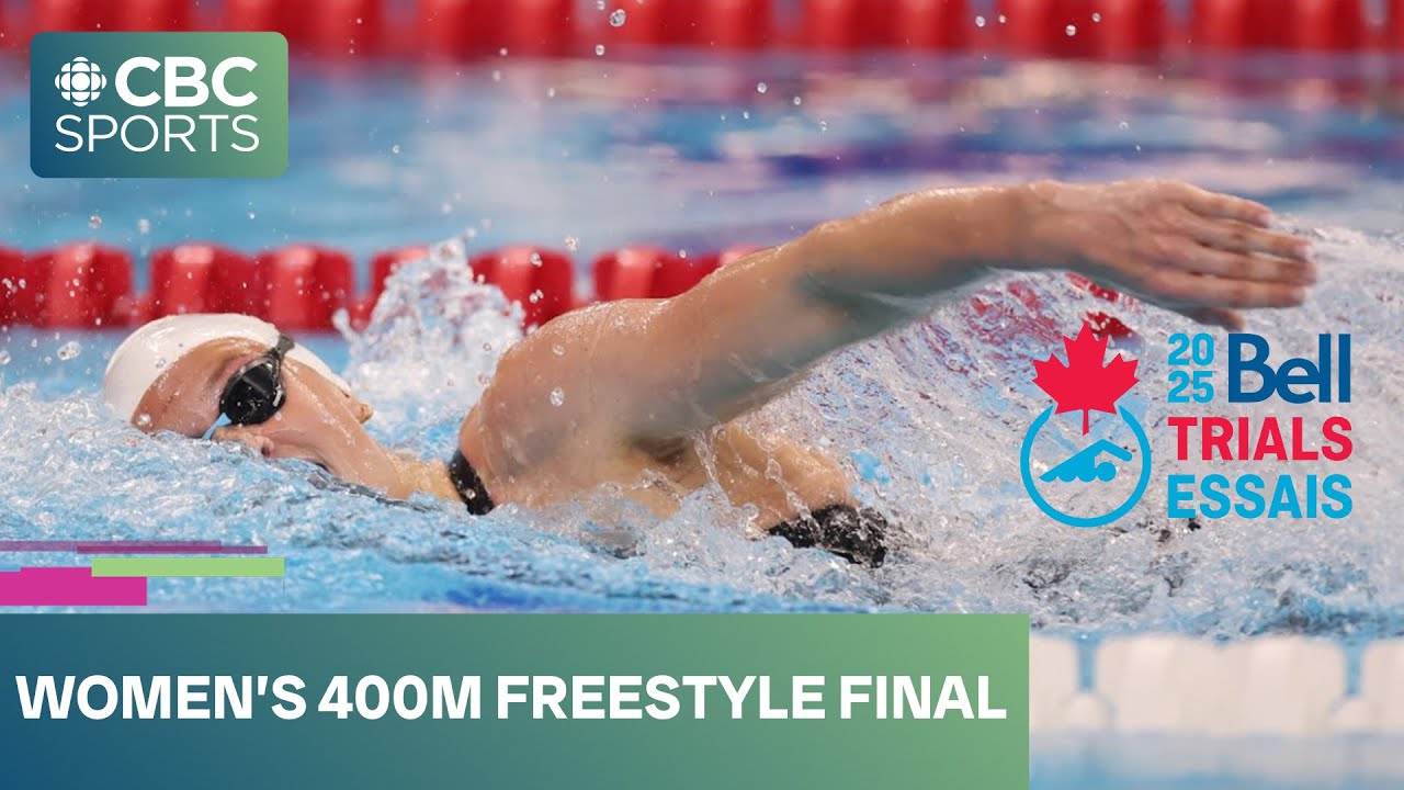 Summer McIntosh demolishes world record in 400m freestyle at Canadian swimming trials | #CBCSports