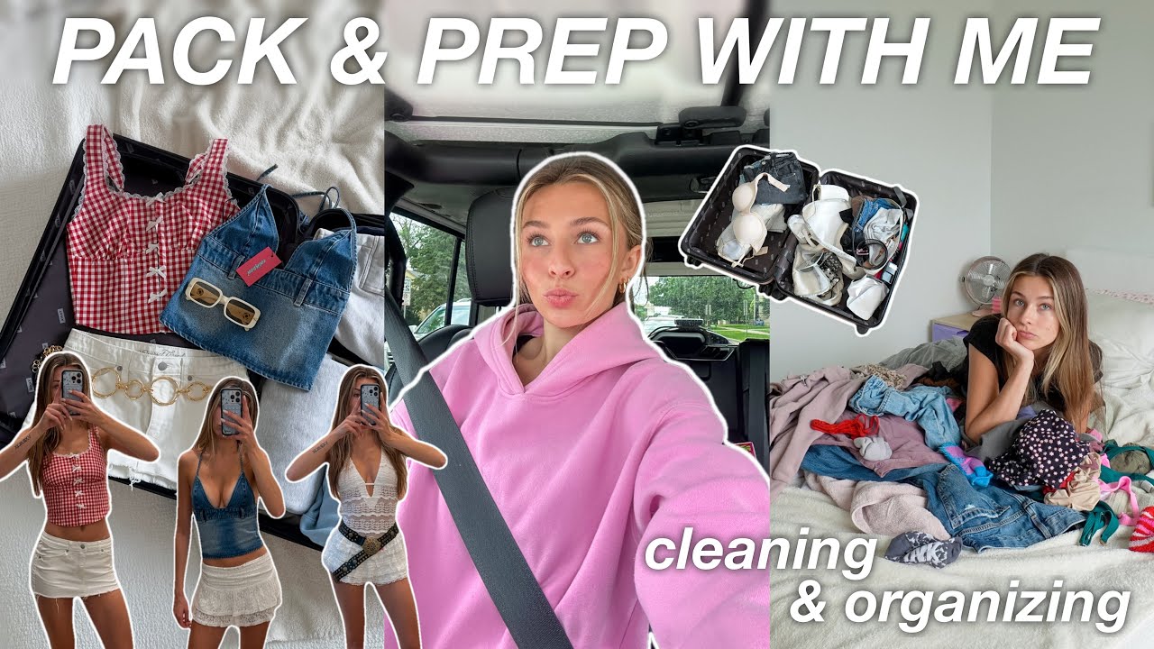 SUMMER RESET & PACK WITH ME | deep cleaning, unpacking & hanging out