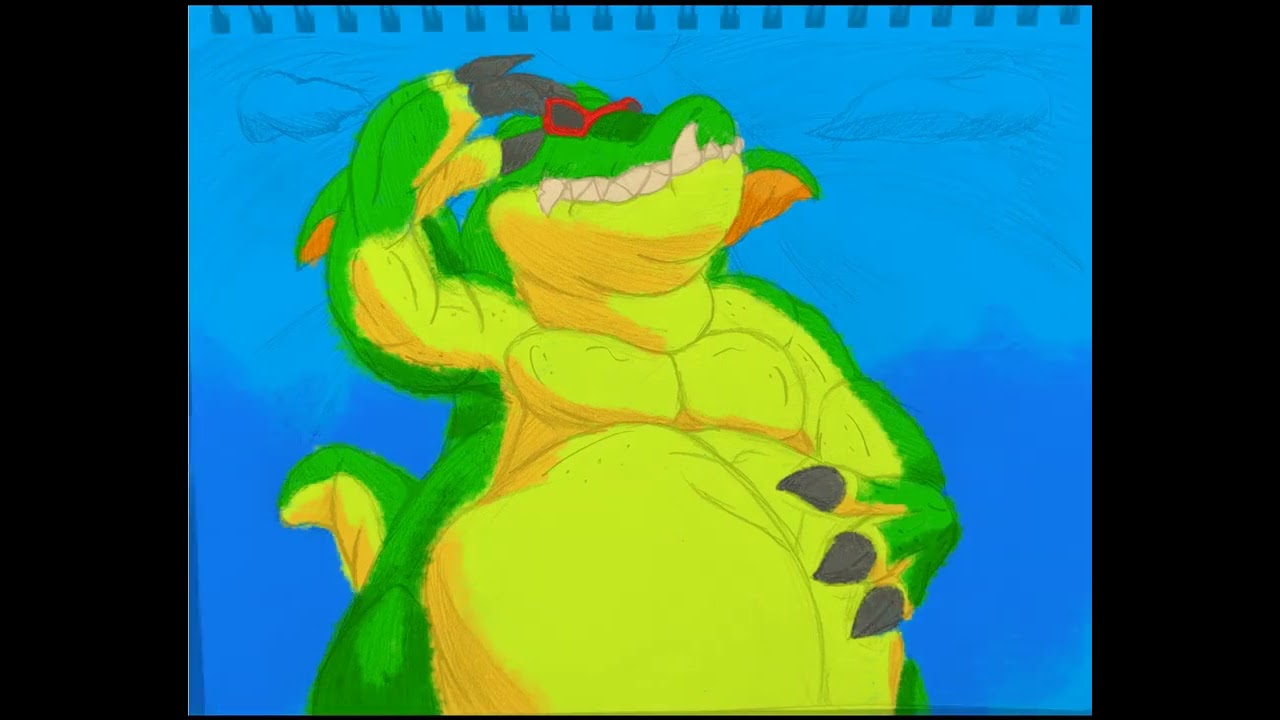 Summer Sun - Drakulard (Dragon Quest) - PearDra Paints