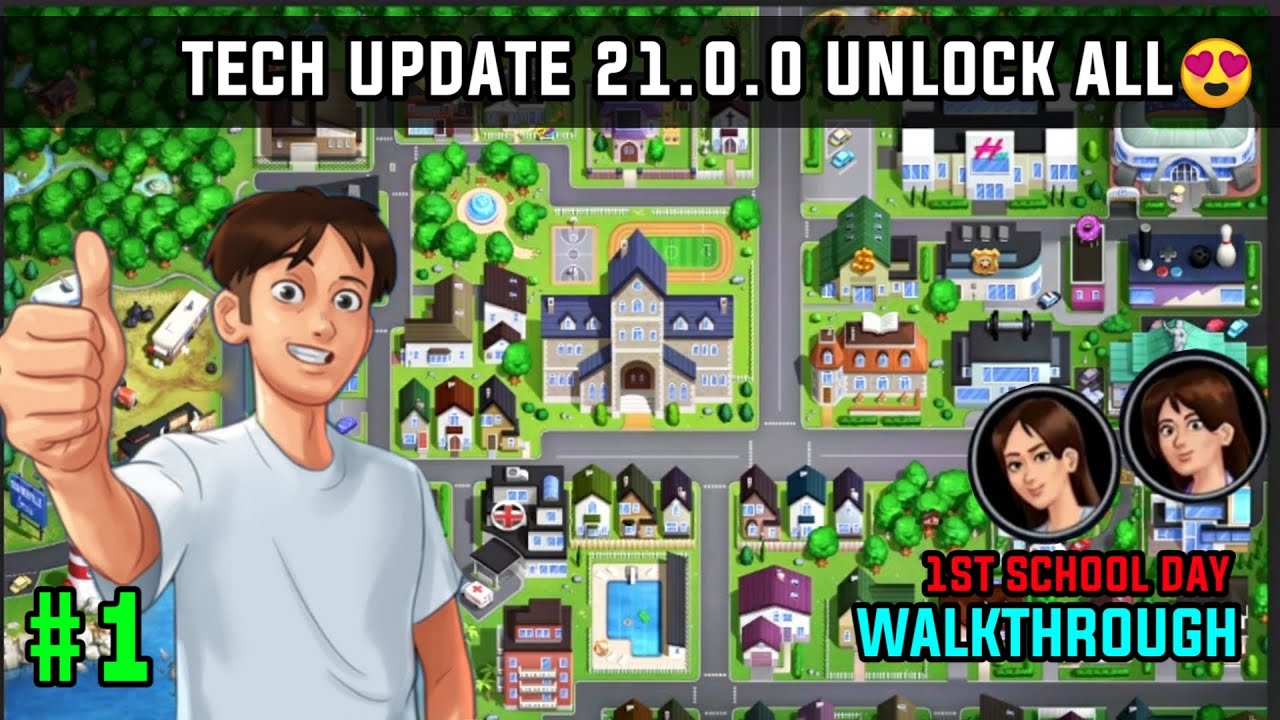 SUMMERTIME SAGA TECH UPDATE UNLOCK ALL MAP 🔥 SUMMERTIME SAGA 21.0.0 WALKTHROUGH 1ST SCHOOL DAY