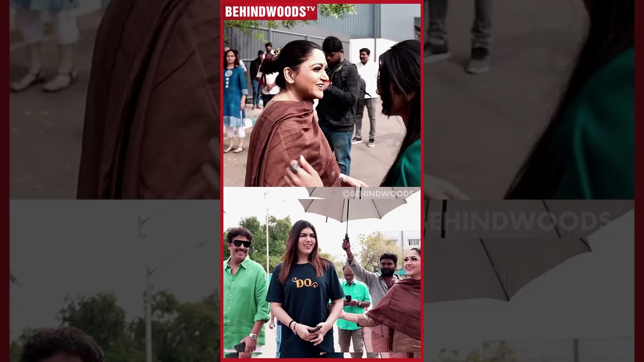 Sundar அப்பா, உன் Height வந்துட்டேன் பார்த்தியா 😍 Kushboo மகளா இது...Cute Video