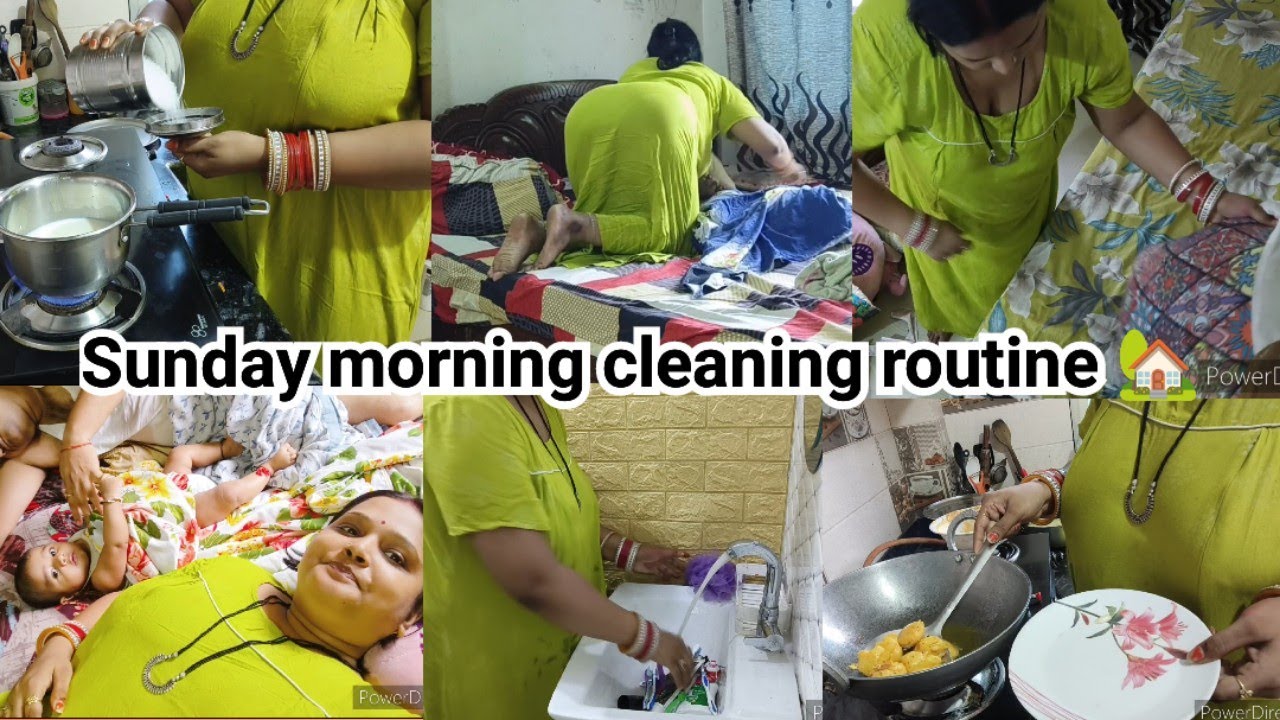 Sunday morning claning routine 🌺@antrafoodvlogger
