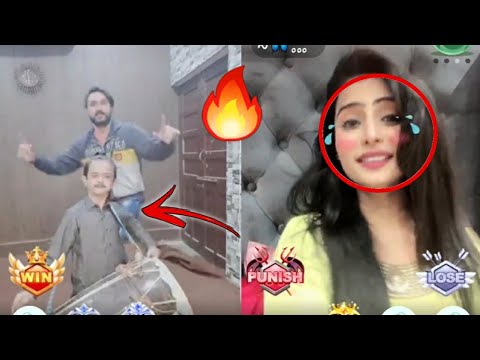sunny funny vs cute girl bigo live pk punishment video