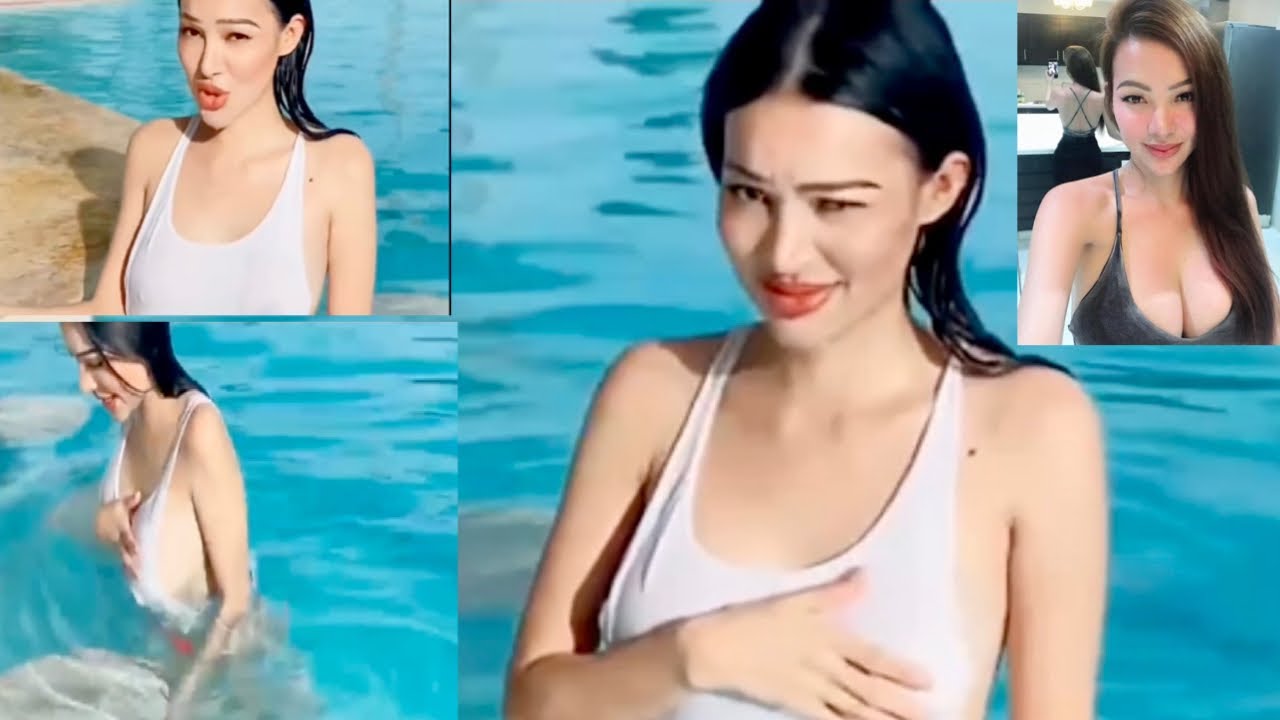 SUNSHINE GUIMARY NO BRA CHALLENGE | NI**PLE SLIP SA SWIMMING POOL GOES VIRAL