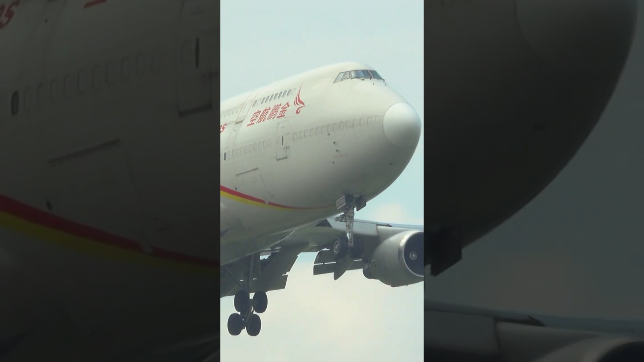 Suparna Airlines Boeing 747-400F Landing at Schiphol Airport #aviation #shorts