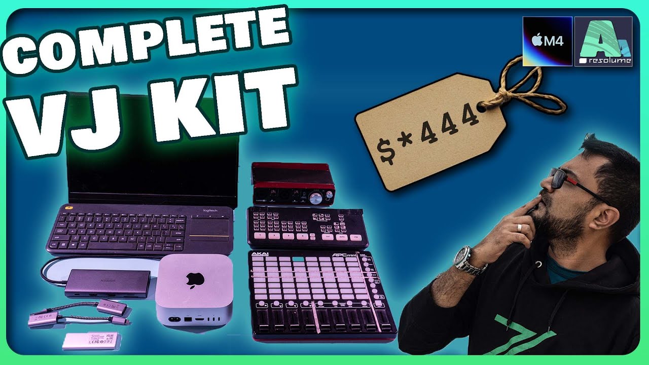 Super CHEAP,  yet POWERFUL VJ Rig? 🤔🎛️ #macminim4   #VJ Tips #resolume