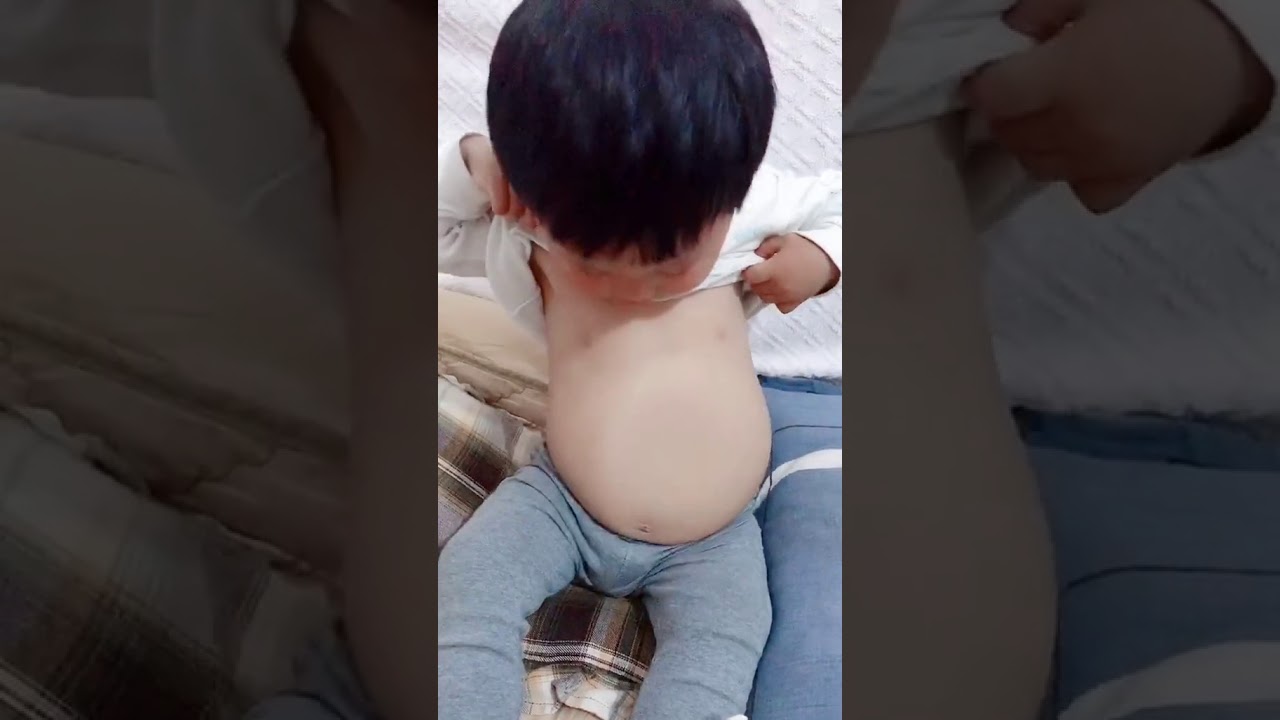 Super cute kid with a really good stomach