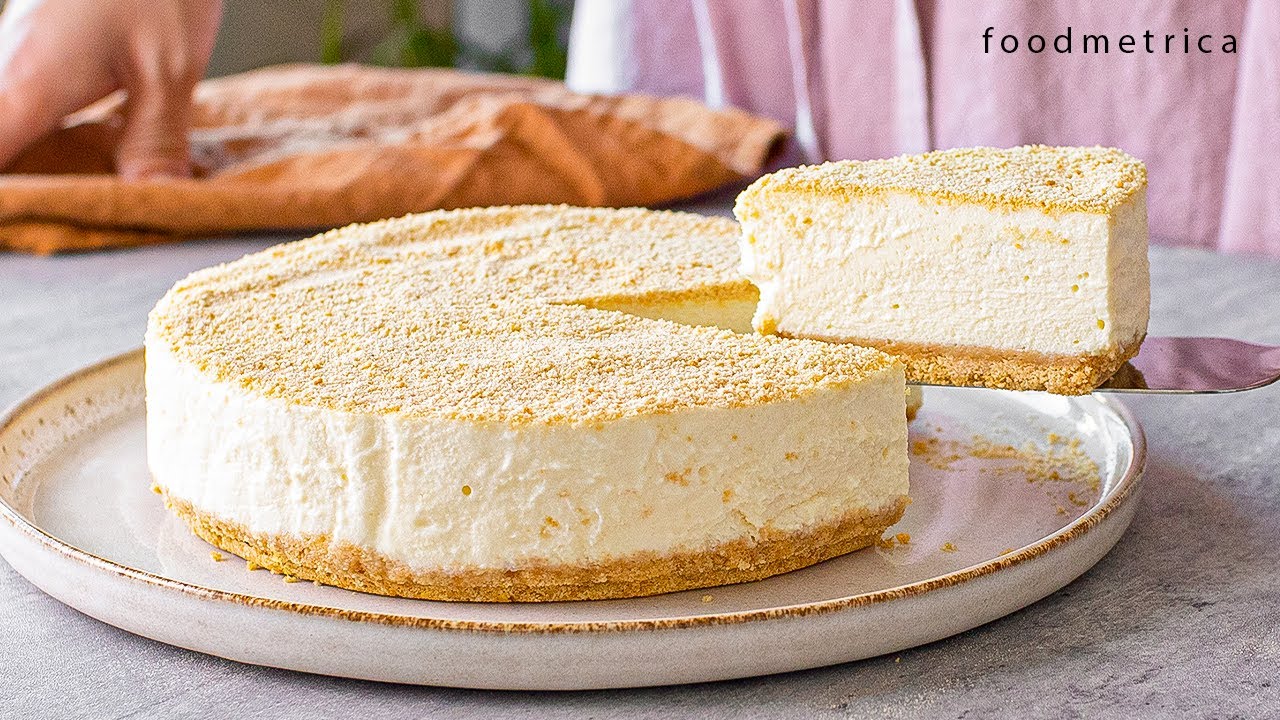 Super Easy No-Bake Cheesecake (No Egg,  No Gelatine, No Condensed milk)