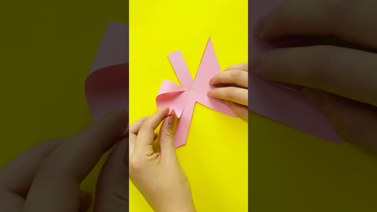 🎀Super easy paper bow🎀 #diy #art #papercrafts r
