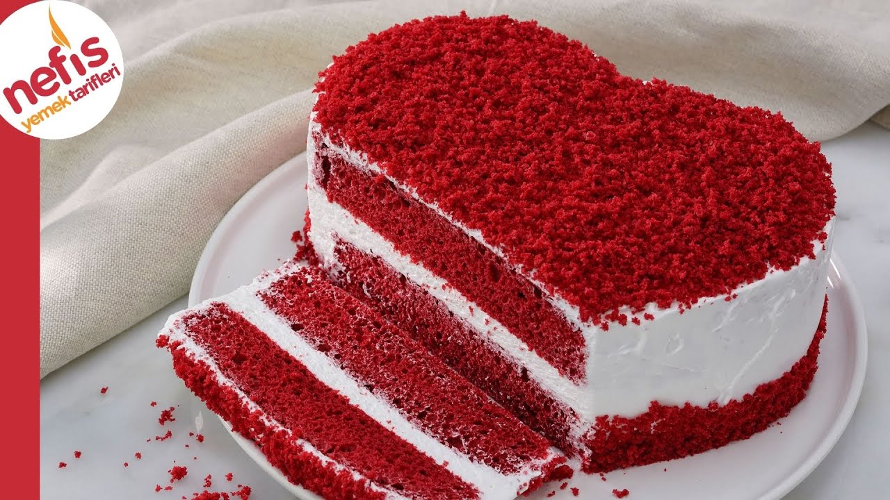 SUPER EASY Red Velvet Cake Recipe ❤️ How to Make Heart Shape Red Velvet Cake without Mold