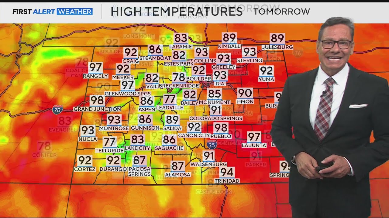 Super hot for pop on Father's Day weekend with a few storms Saturday