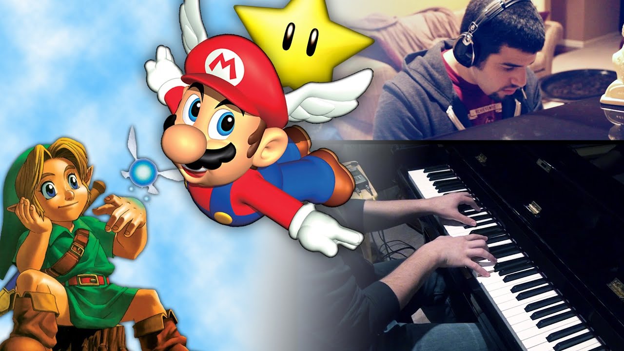Super Mario 64/Legend of Zelda - Dire, Dire Docks/Overworld Theme (Piano Mashup)