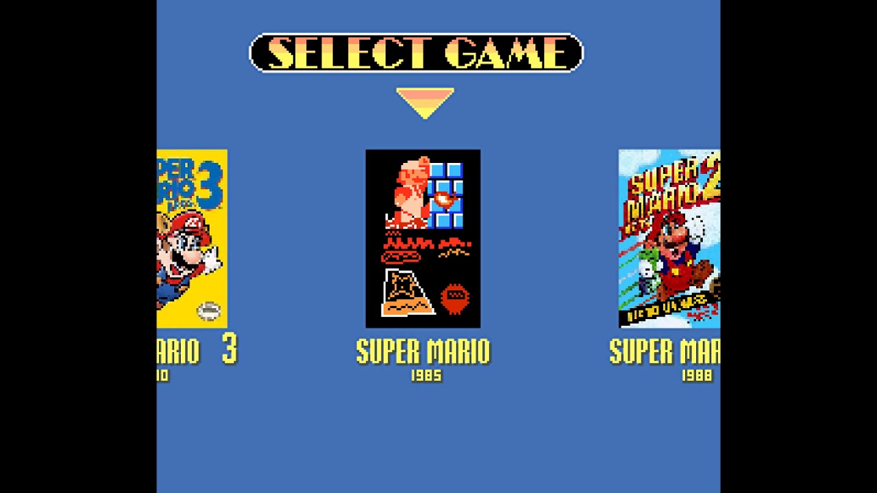 Super Mario All Stars - Select Screen (NES Style)