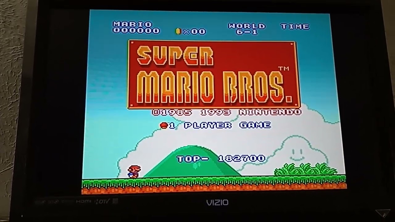 Super Mario All-Stars (Super Mario Bros.) - Title Screen (16:9)