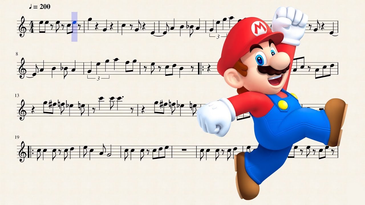 Super Mario Bros Theme for Bb Trumpet