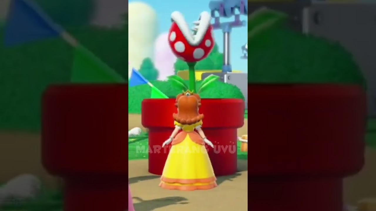 Super Mario Party - Daisy jumps on the Piranha Plant
