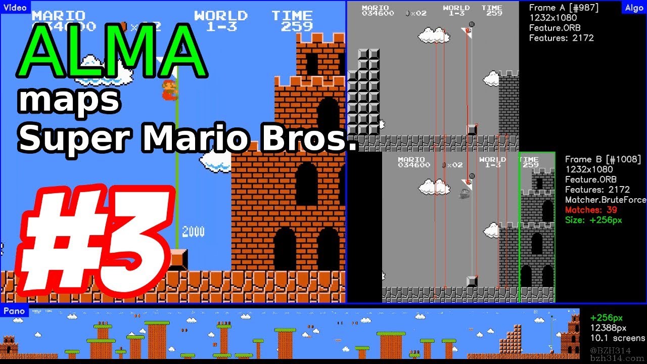 Super Marios Bros. - NES - World 1-3 - Automated Level MApper (ALMA)