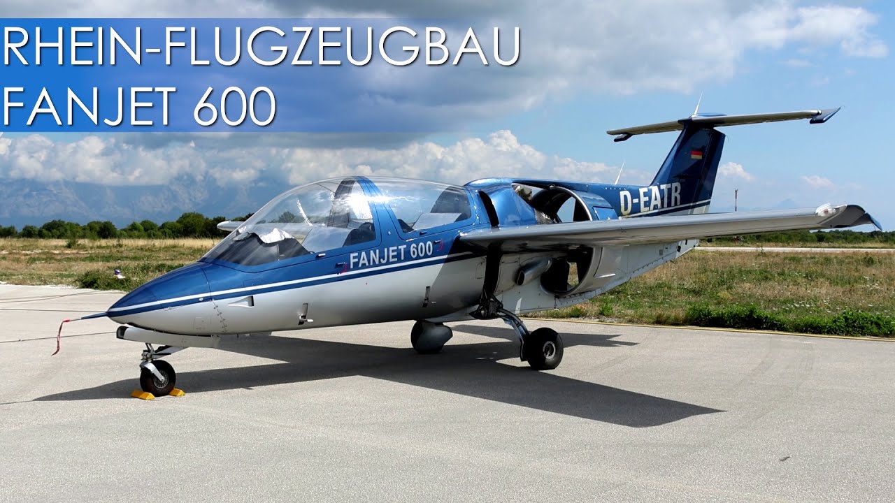 SUPER RARE! - Rhein-Flugzeugbau FANJET 600 Landing - DUCTED FAN JET