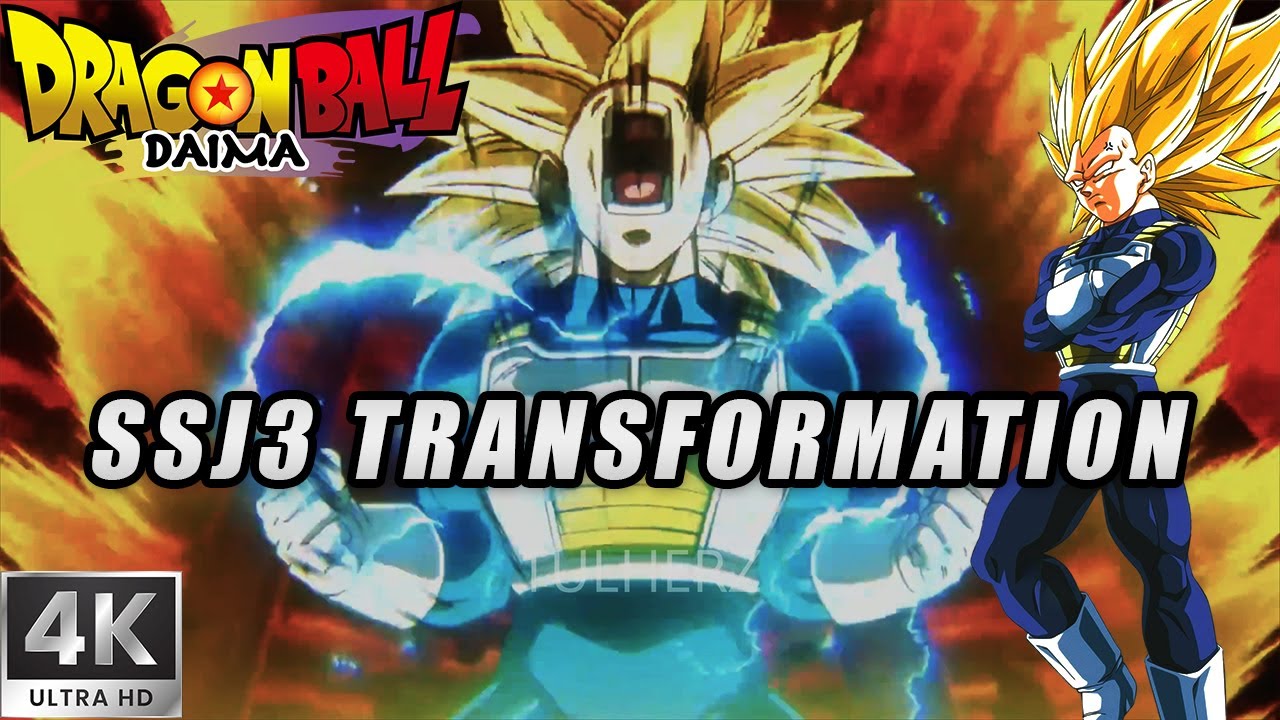 Super Saiyan 3 Vegeta vs Goma in 4k 60fps