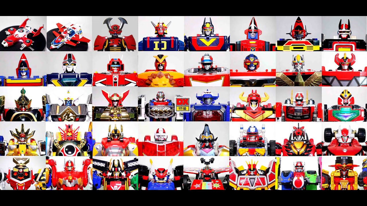 Super Sentai ALL DX MAIN Mechas Goranger- Ninninger (1975-2015) スーパー戦隊 メカ ゴレンジャー-ニンニンジャー Robot ASMR