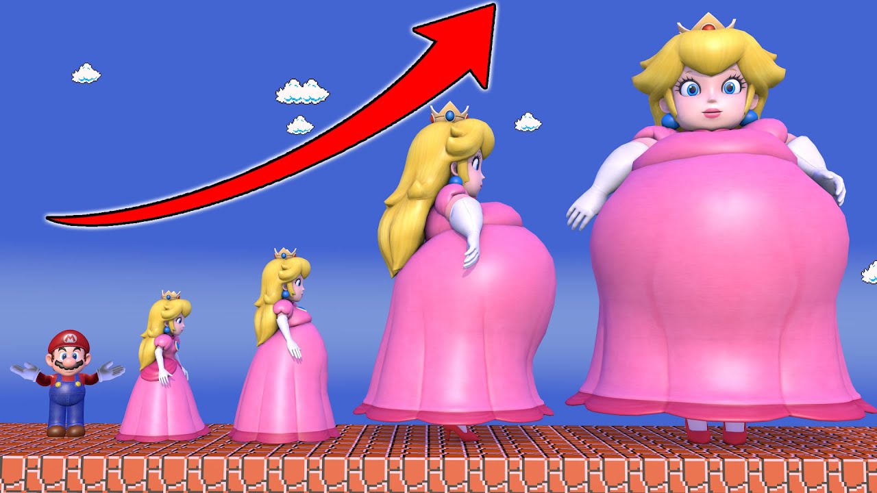 Super Sized Princess Peach: Evolution of Plus-Size Peach