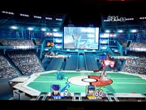 Super Smash Bros. Brawl Battle Marth vs. Ike
