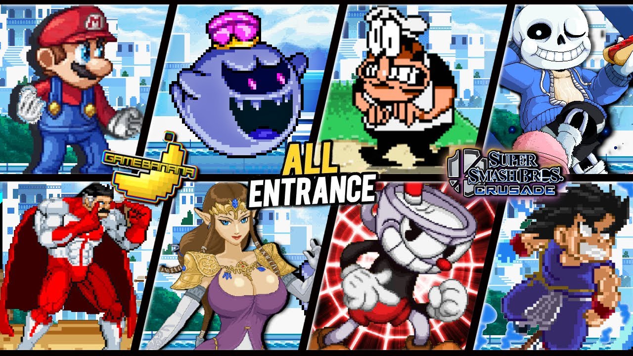 Super Smash Bros. Crusade - All Characters Entrance Animations (MODS ONLY)