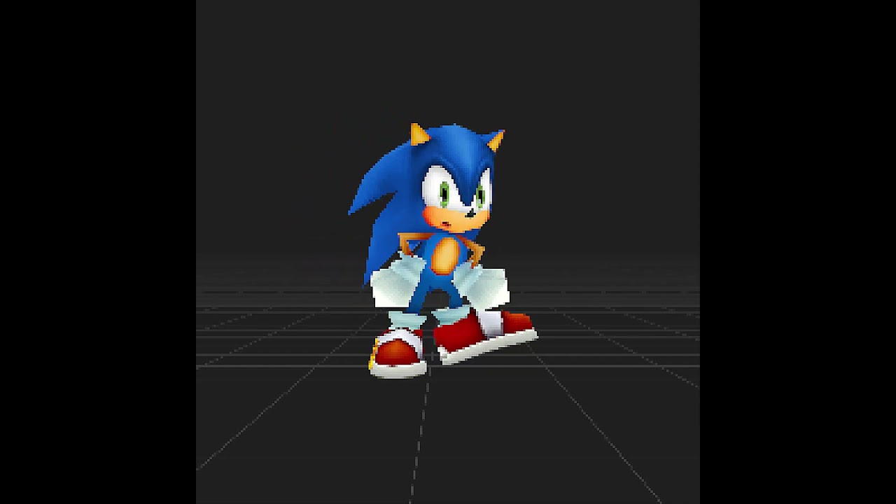 Super Smash Bros. DS Concept - Sonic's Waiting Animation  #sonic #gaming #supersmashbros #blender