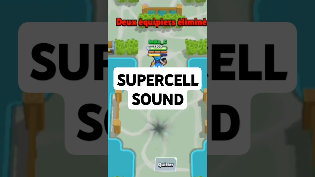 Supercell Sound 📢 x 2 to x 0.5 #supercell #brawlstars #sound #fast #slowed