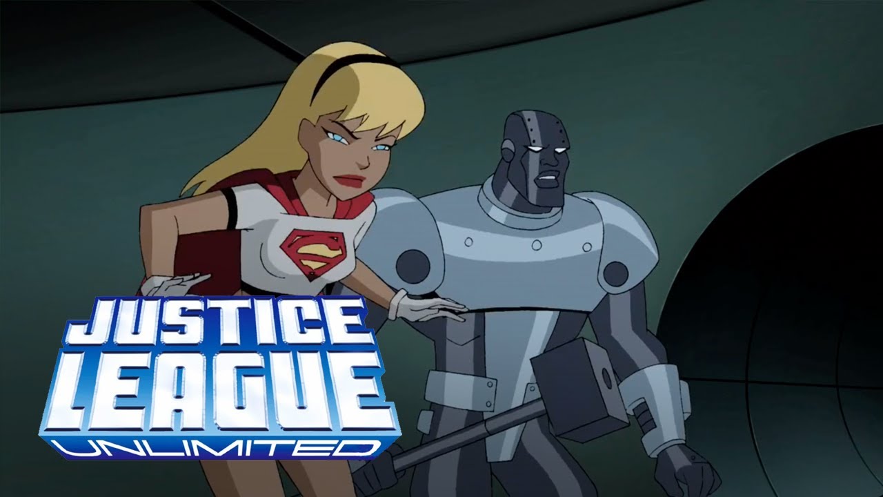 Supergirl y Steel esconden a Luthor de Amazo | Justice League Unlimited