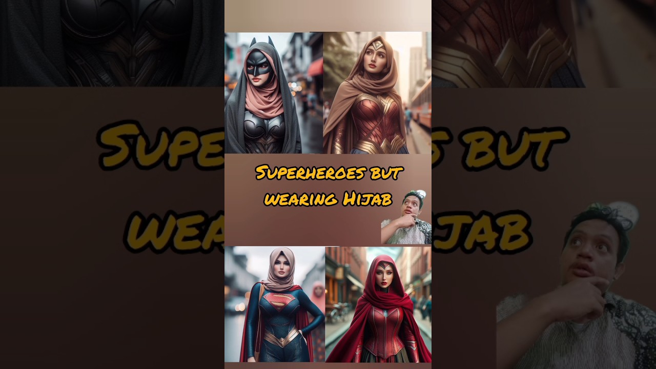 Superheroes but Wearing Hijab #superheroes #hijab #girl