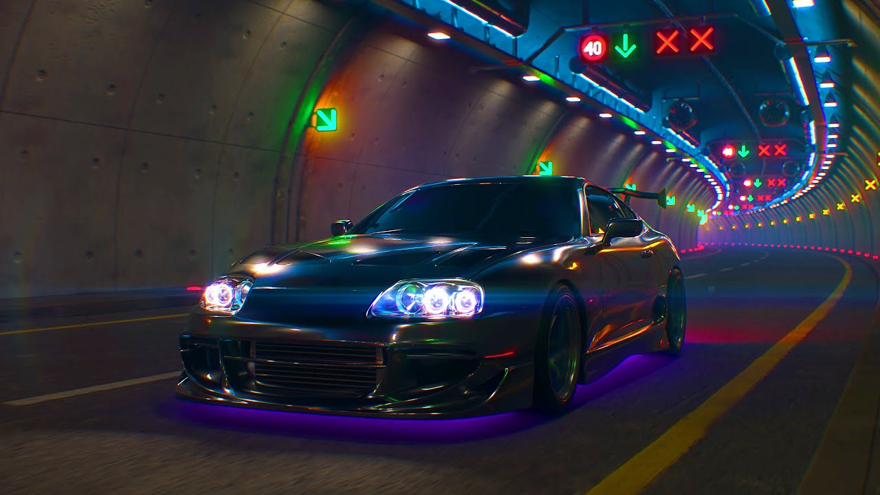 Supra Mk4 - Ambient Tunnel Drive - 4K Ultra HD 60fps