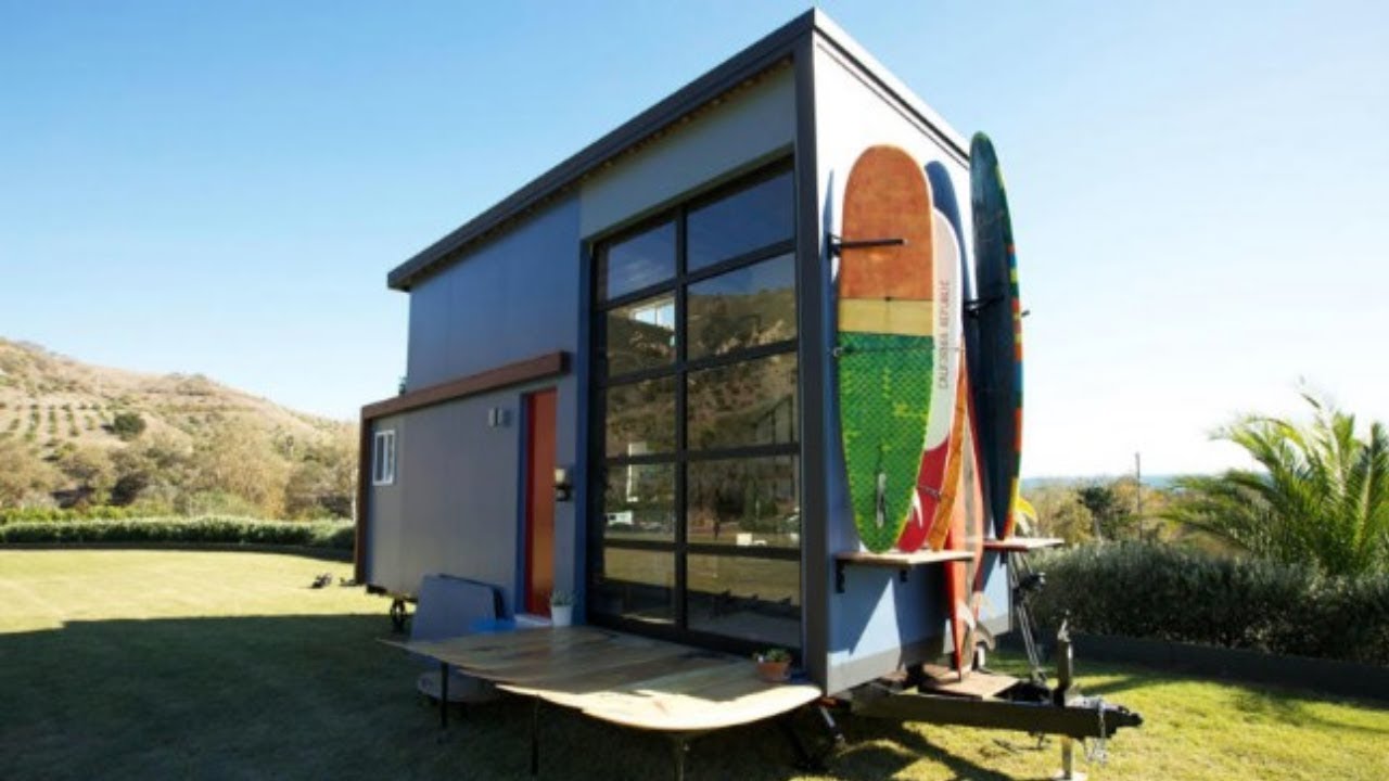 Surfer Couple Design Custom Tiny House to Have Freedom to Pursue Their Passion