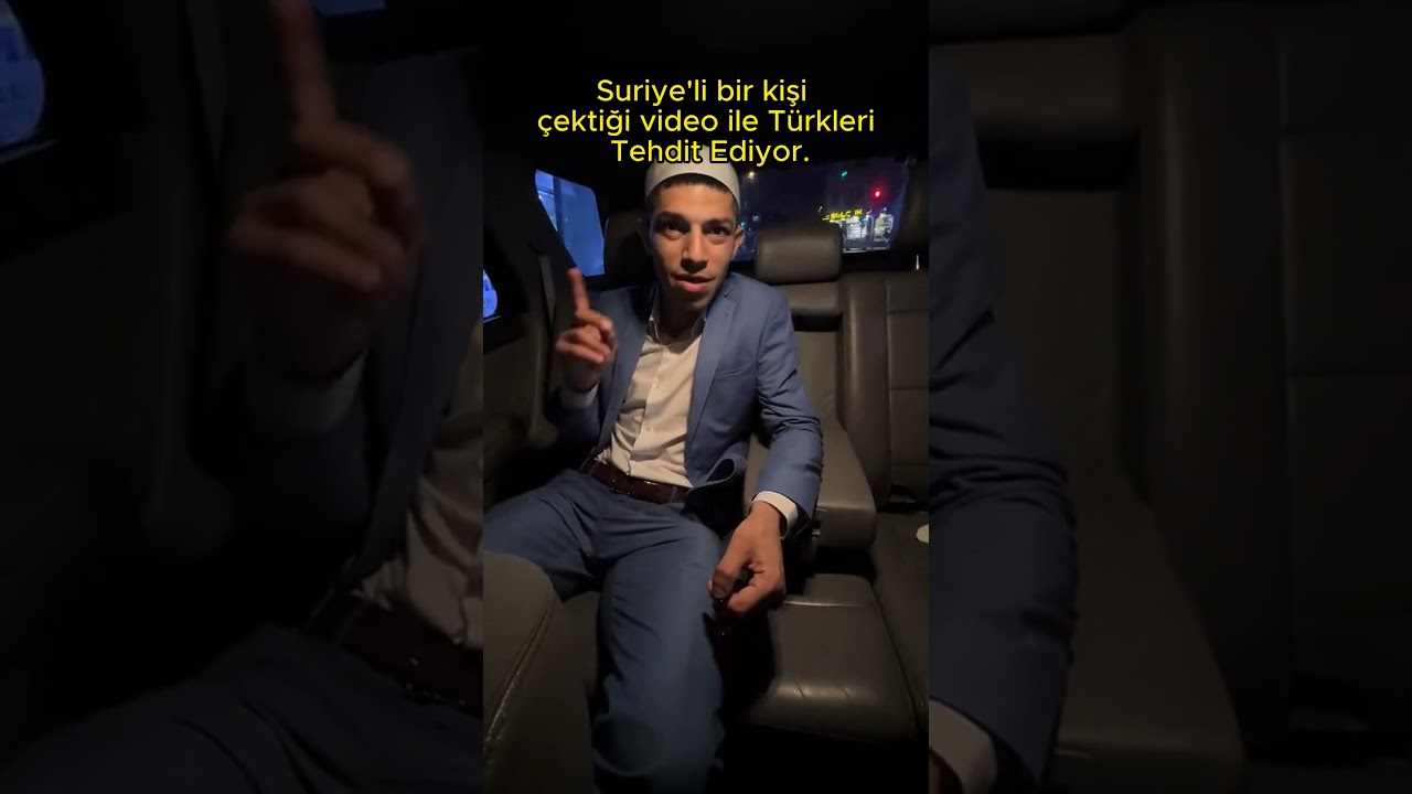 Suriye'li Bir Kişi Çektiği Video İle Türkleri Tehdit Ediyor. #suriyeli #tehdit