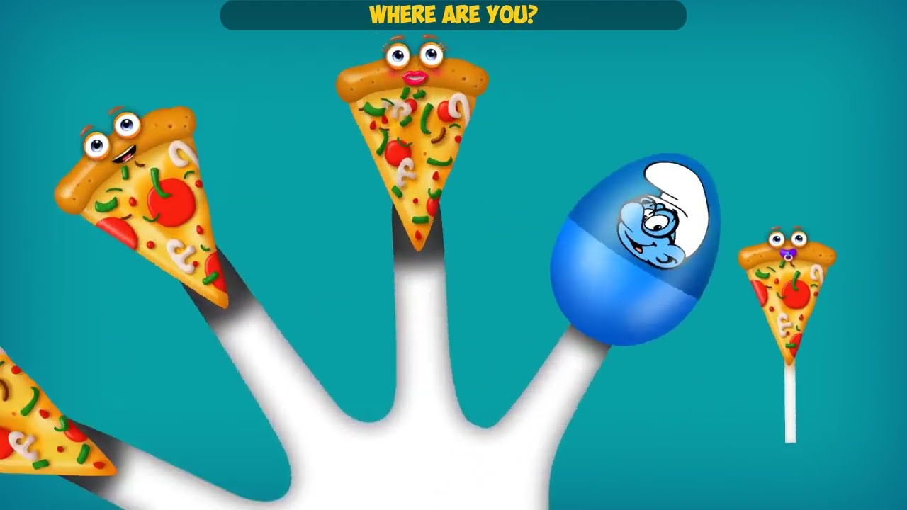 Surprise Egg/Easter Egg Pizza/Za Cake Pop Finger Family (Reuploaded)