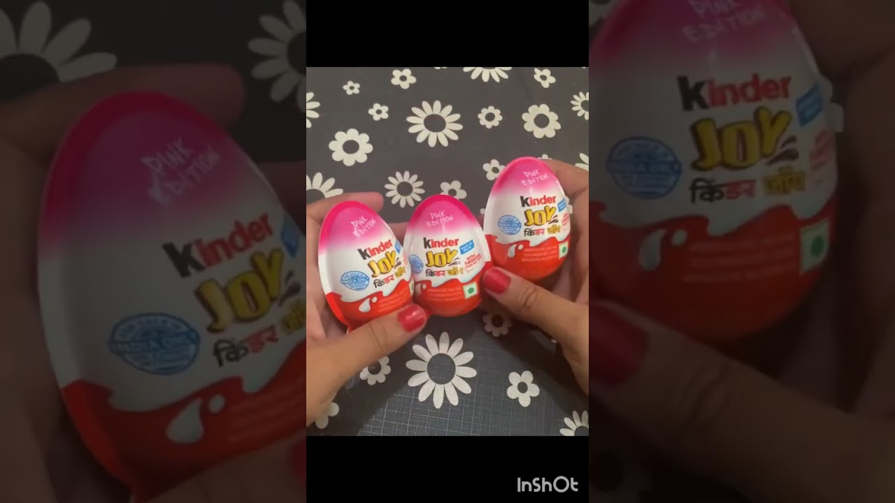 surprise kinder joy gift~asmr~ pink