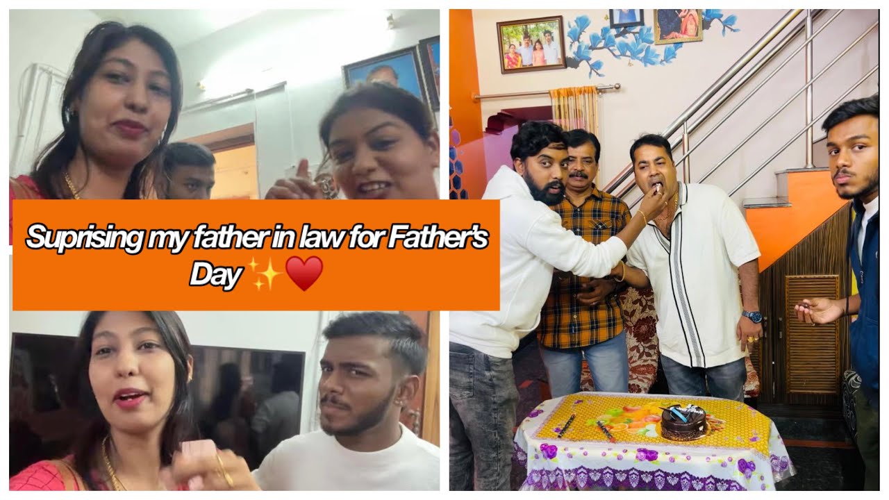 Surprising my father in law for Father’s Day😍/whole family shocked😂/#agvlogs #love #fatherlove