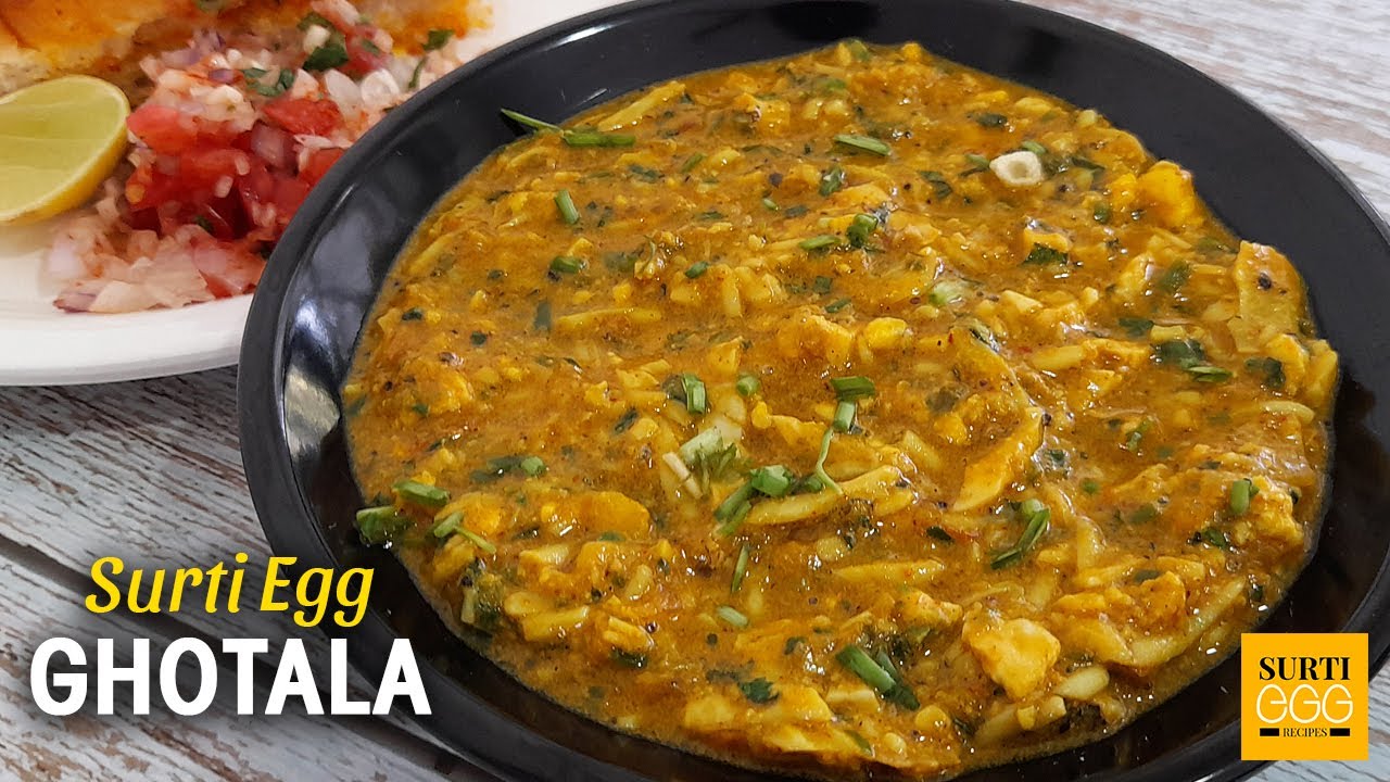 SURTI EGG GHOTALA | Surat Street Style Egg Recipe | Anda Ghotala Recipe | Ghotala