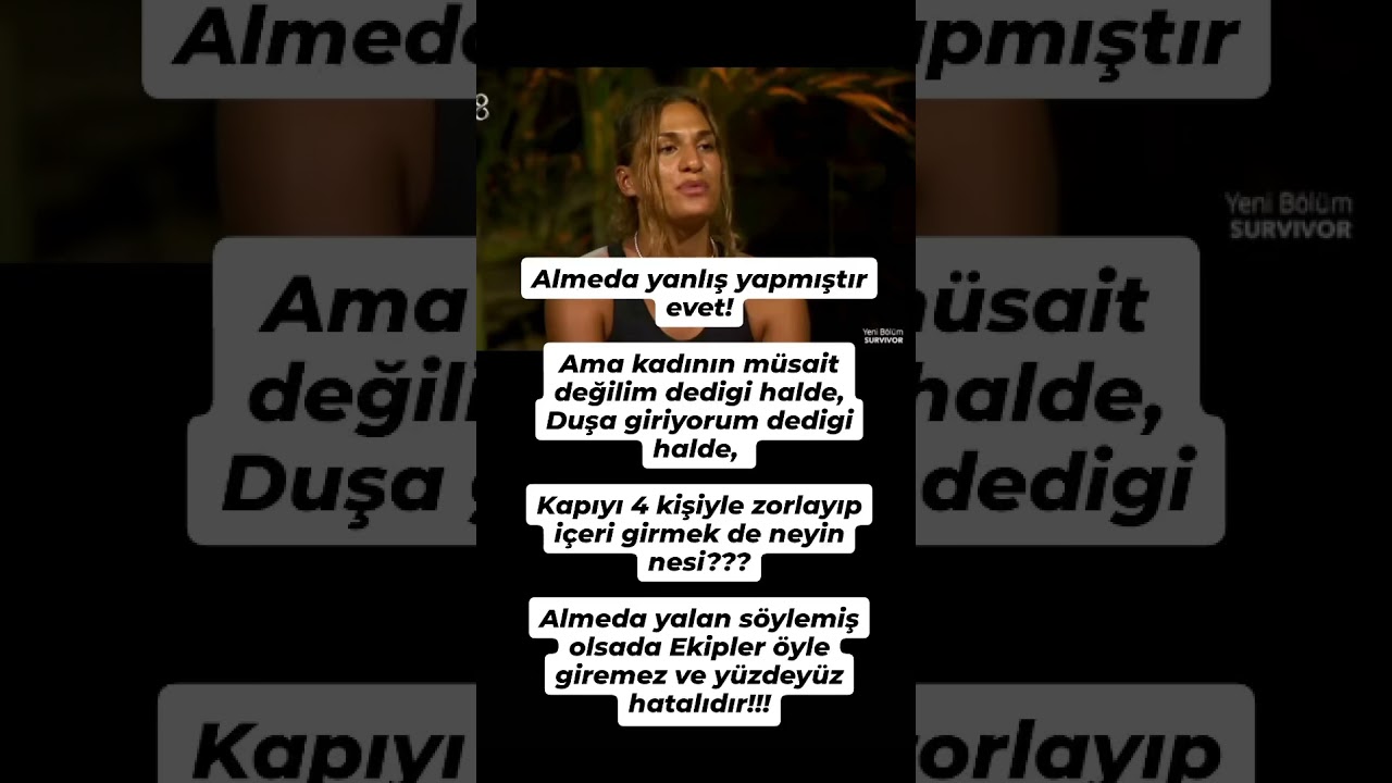 SURVİVOR ALMEDA DİSKALİFİYE EDİLDİ #survivor #survivorallstar #almeda