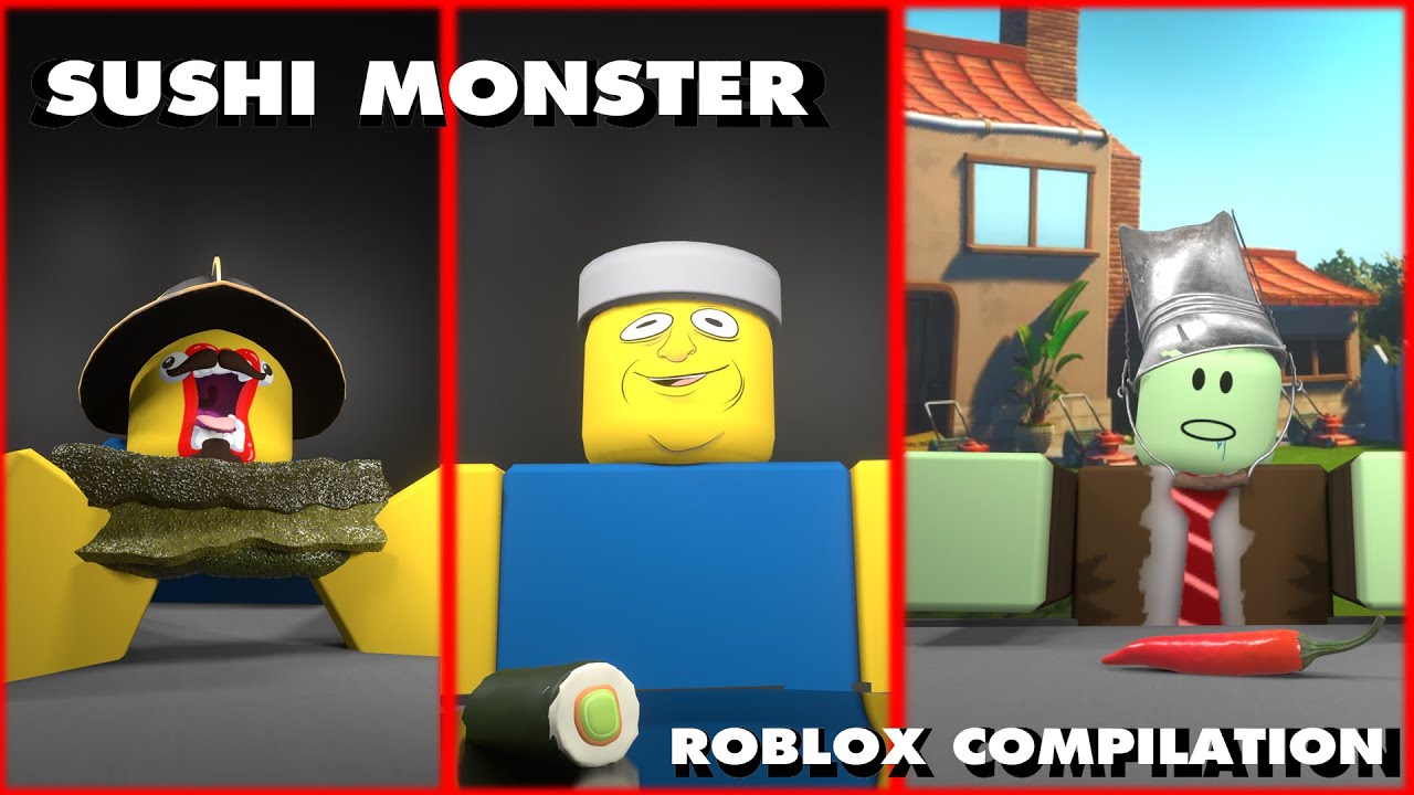 Sushi Monsters roblox animation meme compilation 6