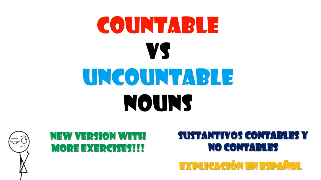 Sustantivos contables y no contables en inglés. Countable and uncountable nouns.