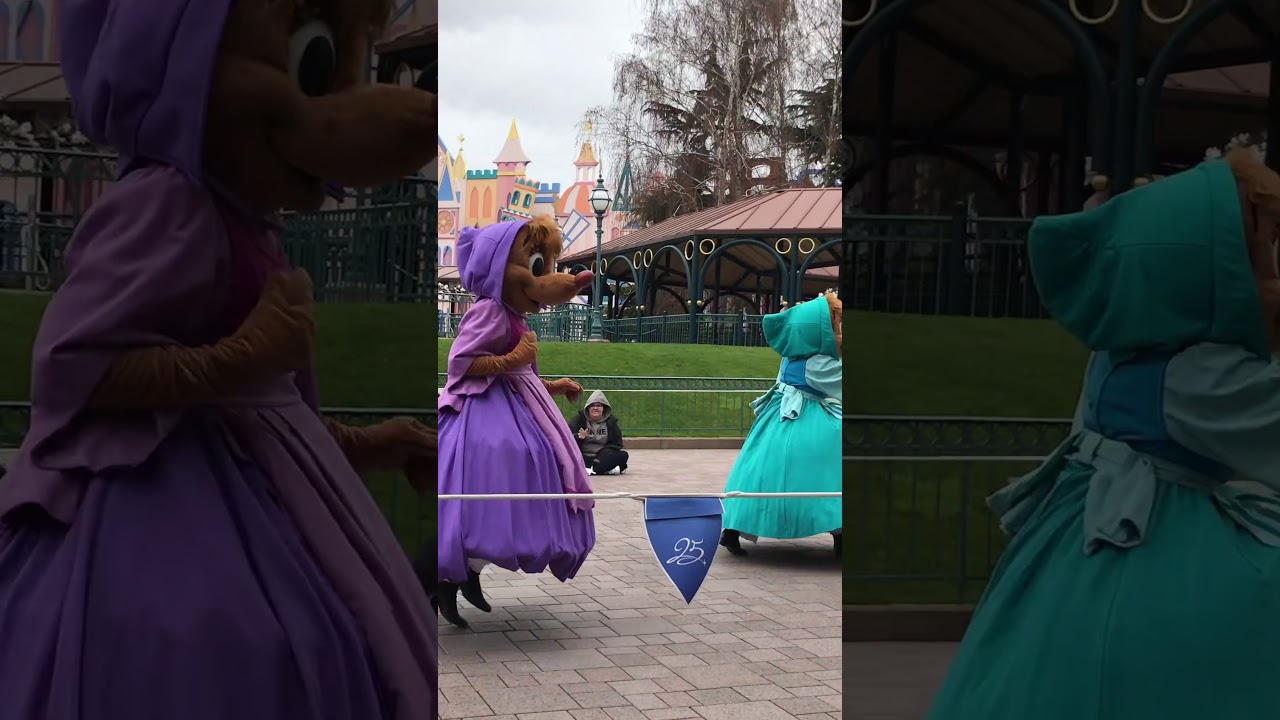 Suzy and Perla The Cinderella Mice at Disneyland Park Paris #Shorts