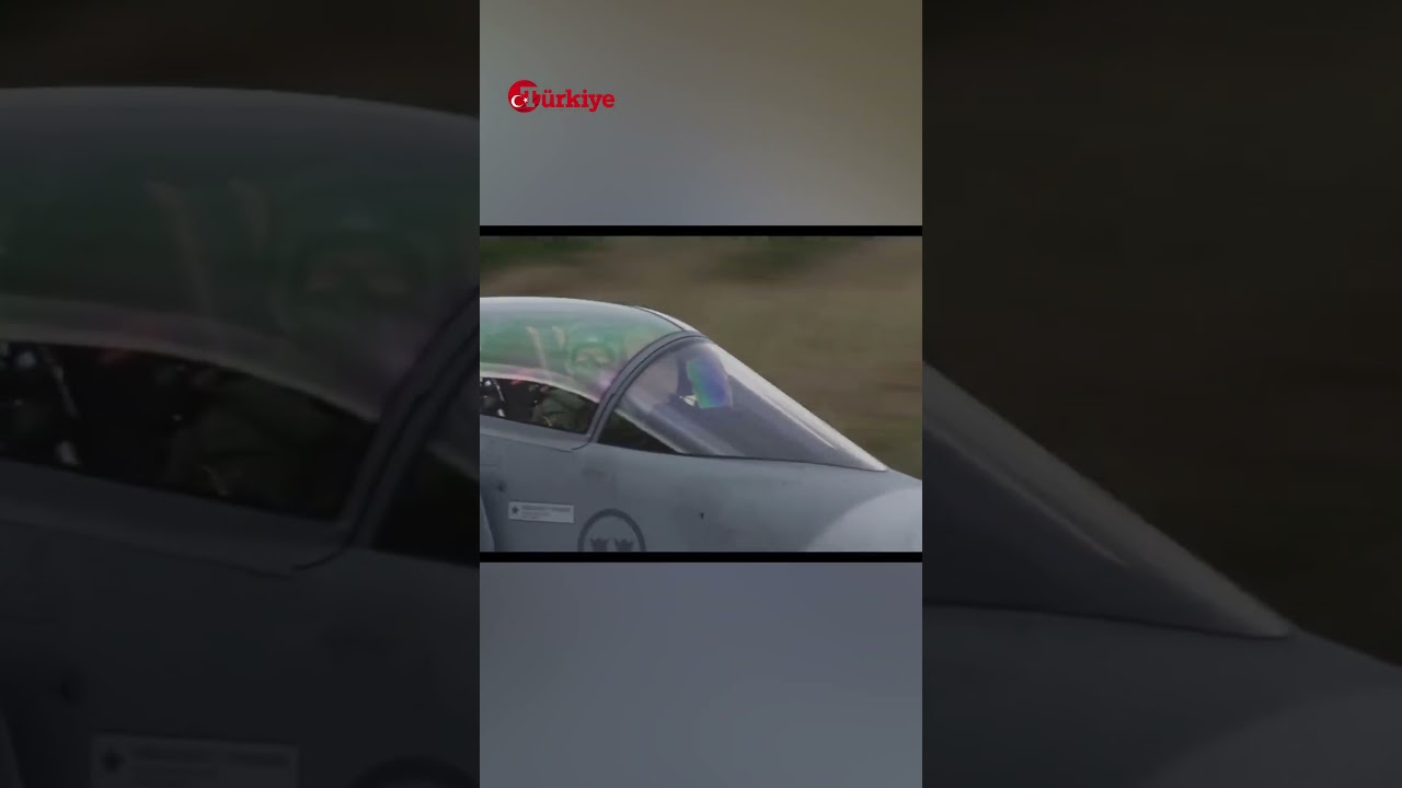 İsveç üretimi Gripen savaş uçağının otoyoldan havalanma görüntüsü #shorts