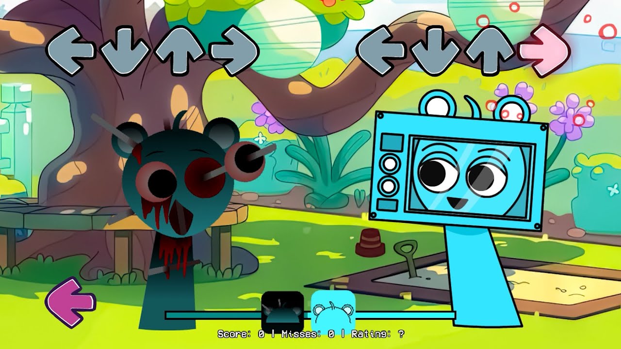 [SWAP] FNF Sprunki Microwave Vs Sprunki Horror Versions Sings Can Can (Incredibox Sprunki/FNF Mod)