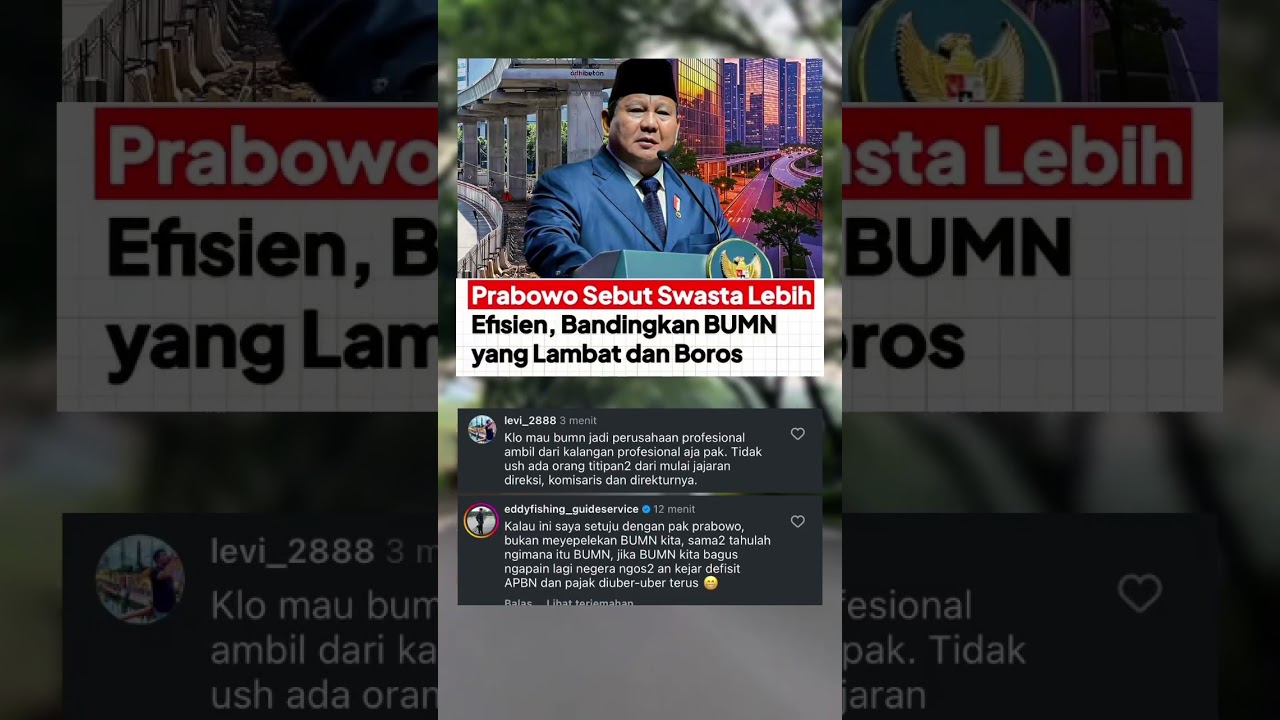 Swasta lebih efisien dibandingkan BUMN ?