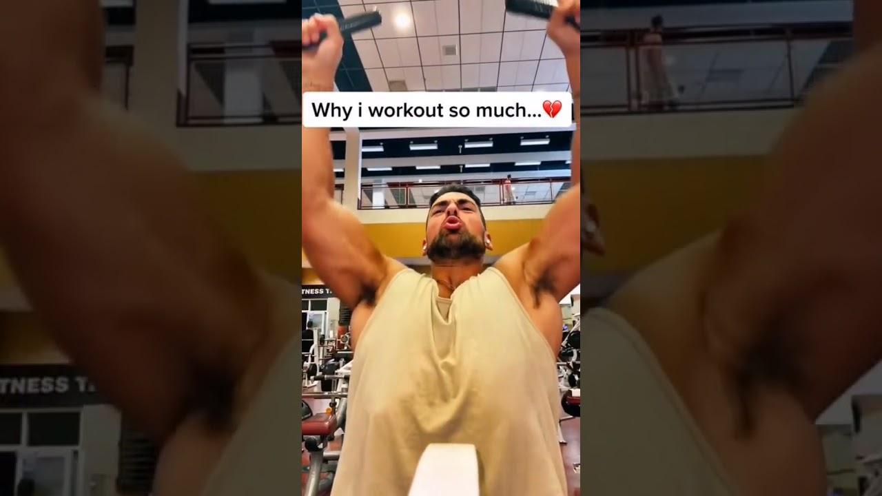 sweaty hairy armpits of bodybuilder during workout