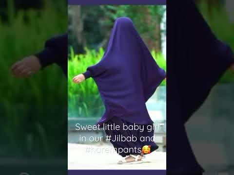 Sweet little baby girl in our Jilbab and harem pants 🥰