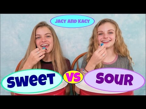 Sweet vs Sour ~ Candy Challenge ~ Jacy and Kacy