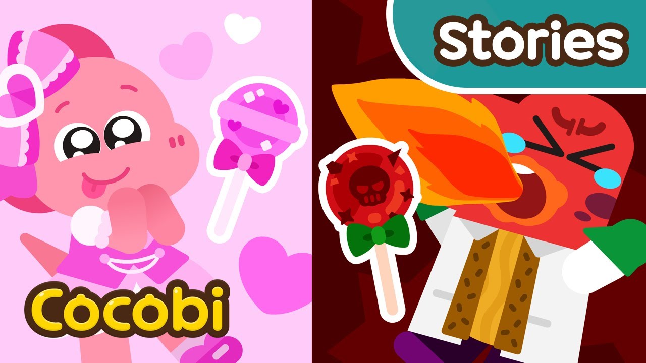 Sweet vs Spicy Candy! | Cocobi Pink vs Black EP08 | Kids Cartoon | Cocobi